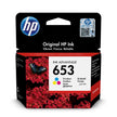 HP 653 Tri Colour Ink Cartridge