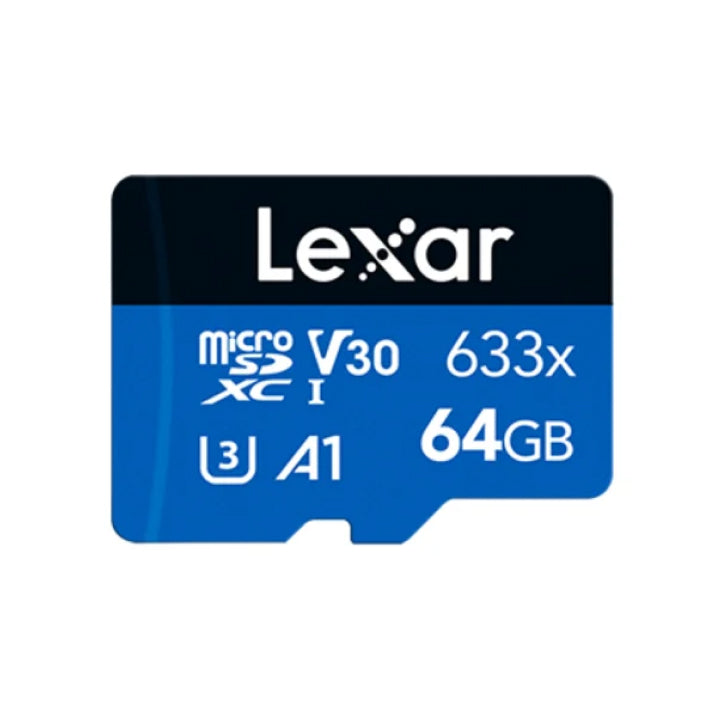 64GB Lexar® High-Performance 633X MicroSD